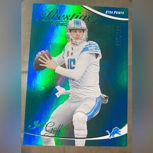 2023 Panini Prestige Xtra Points Green /199 Jared Goff #103 NFL. Card SP